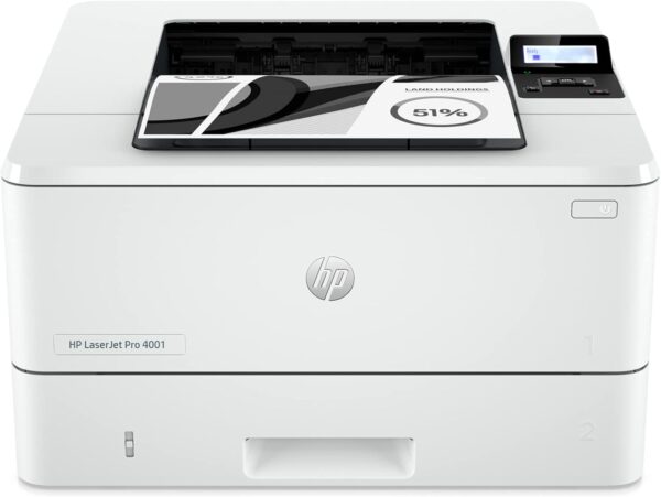 HP LaserJet Pro 4001dn Printer, Print, Fast speeds, Easy setup, Mobile printing, Advanced security, Best-for-small teams, Ethernet/USB only