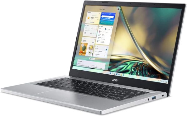 Acer Aspire 3 A314-23P-R3QA Slim Laptop | 14.0" Full HD IPS Display | AMD Ryzen 5 7520U Quad-Core Processor | AMD Radeon Graphics | 8GB LPDDR5 | 512GB NVMe SSD | Wi-Fi 6 | Windows 11 Home,Silver - Image 3