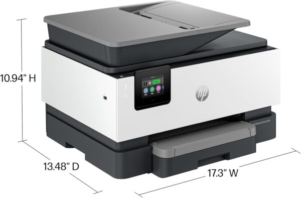 HP OfficeJet Pro 9125e All-in-One Printer, Color, Printer-for-Small Medium Business, Print, Copy, scan, fax,Touchscreen; Smart Advance Scan, 3 months of Instant Ink included - Image 5