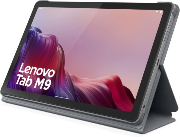 Lenovo Tab M9-2023 - Tablet - Long Battery Life - 9" HD - Front 2MP & Rear 8MP Camera - 3GB Memory - 32GB Storage - Android 12 or Later - Folio Case Included,Gray