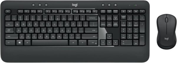 Logitech MK540 Advanced Wireless Keyboard and Mouse Combo for Windows, 2.4 GHz Unifying USB-Receiver, Multimedia Hotkeys, 3-Year Battery Life, for PC, Laptop