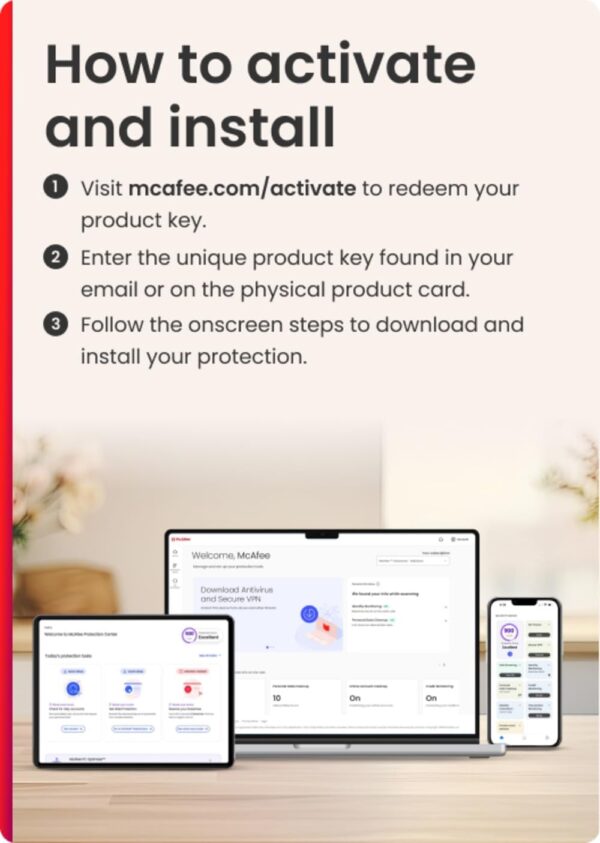 McAfee Total Protection 1-Device 2025 Ready | Security Software Includes Antivirus, Secure VPN, Password Manager, Identity Monitoring | Download - Image 7