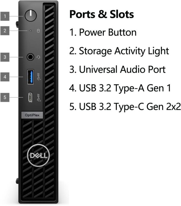 Dell OptiPlex 7020 MFF Micro Form Factor Mini Business Desktop Computer, 14th Gen Intel 14-Core i5-14500T (Beat i7-13700T), 16GB DDR5 RAM, 512GB PCIe SSD, WiFi 6E, 2 DisplayPorts + HDMI, Win 11 Pro - Image 4