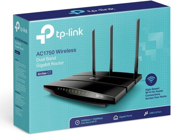 TP-Link WiFi Router AC1750 Wireless Dual Band Gigabit (Archer C7), Router-AC1750 - Image 4