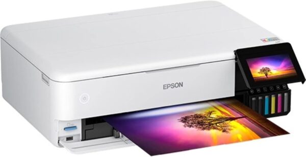 Epson EcoTank Photo ET-8550 Wireless Wide-Format All-in-One Supertank Printer with Scanner, Copier, Ethernet and 4.3-inch Color Touchscreen, Large, White - Image 6