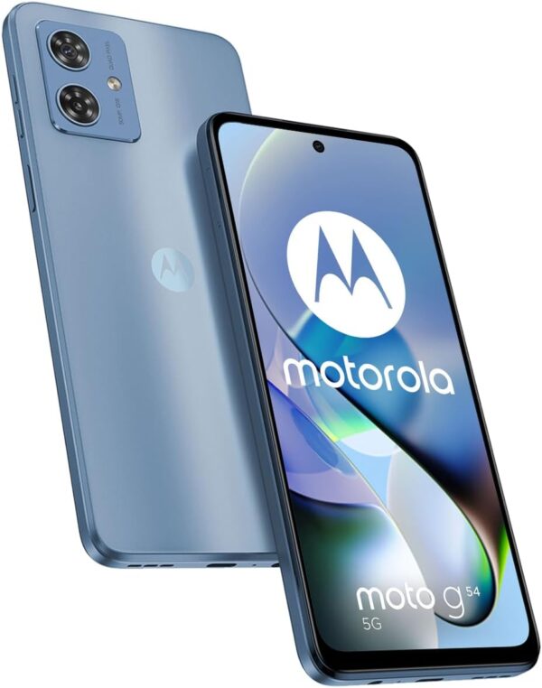 Motorola Moto G54 5G Dual SIM | 8+256GB ROM | GSM Unlocked Smartphone | 6.5" 120Hz IPS LCD Display | Android 13 | 50MP Camera | Li-Po 6000 mAh Battery | International Model - (Blue) - Image 6