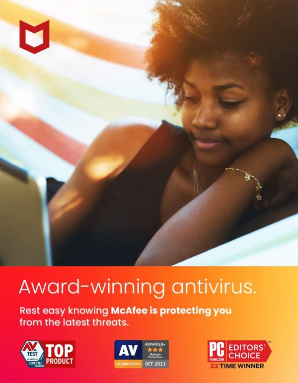 McAfee AntiVirus Protection | 1 PC (Windows)| Internet Security Software | 1 Year Subscription | Key Card - Image 2