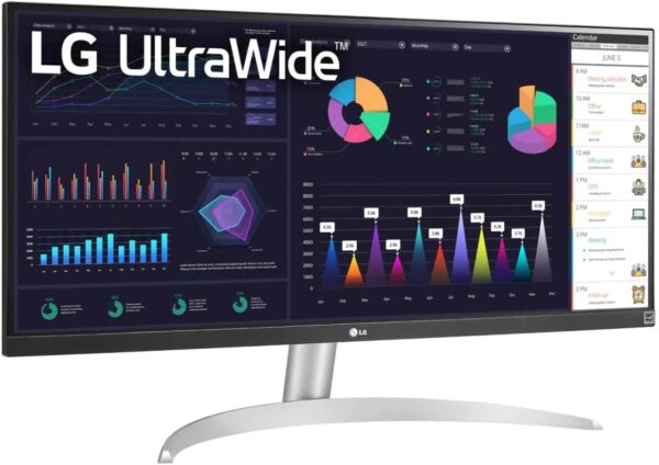 LG UltraWide FHD 29-Inch Computer Monitor 29WQ600-W, IPS with HDR 10 Compatibility, AMD FreeSync, and USB Type-C, White/Silver - Image 3
