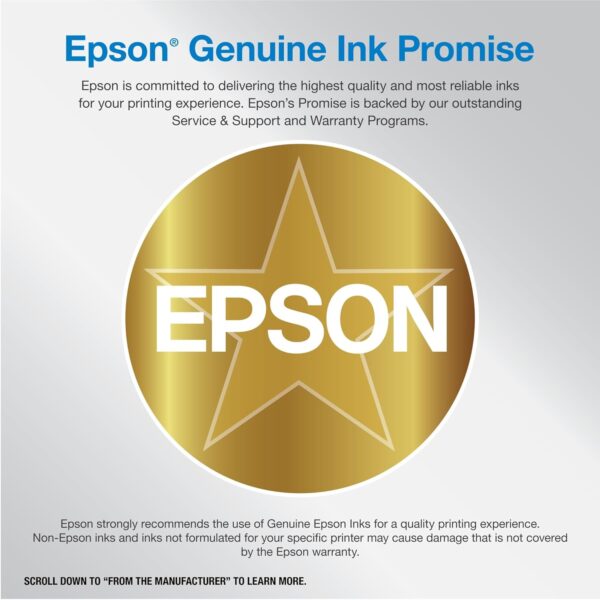Epson EcoTank Photo ET-8550 Wireless Wide-Format All-in-One Supertank Printer with Scanner, Copier, Ethernet and 4.3-inch Color Touchscreen, Large, White - Image 3