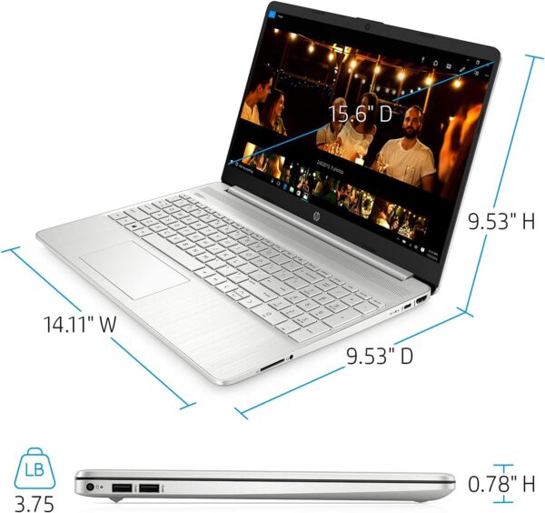 HP Pavilion Business & Student Laptop, 15.6" HD Display, AMD Ryzen 3 5300U Processor (Beats i7-1065G7), 16GB RAM, 1TB SSD, AMD Radeon Graphics, Long Battery Life, Wi-Fi 6, Webcam, Bluetooth, Win11 - Image 4