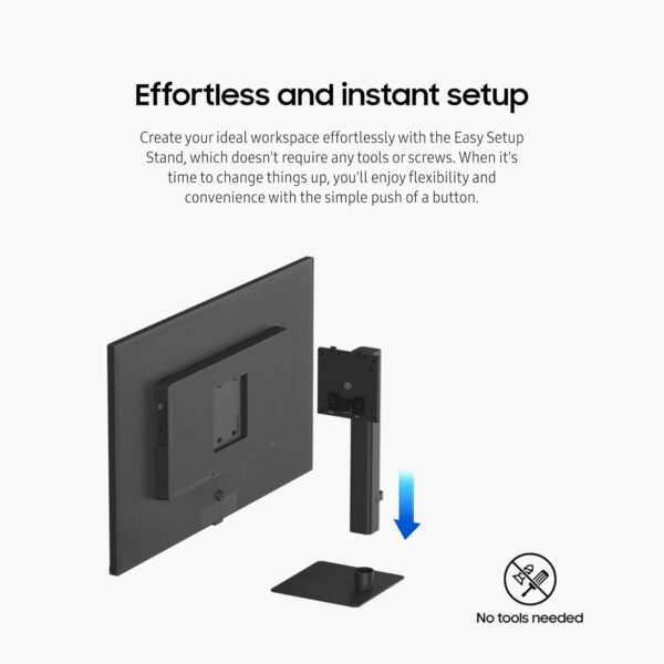 SAMSUNG 32-Inch ViewFinity S7 (S70D) Series 4K UHD High Resolution Monitor with HDR10, Multiple Ports, Easy Setup Stand, Advanced Eye Care, LS32D702EANXGO, 2024 - Image 7