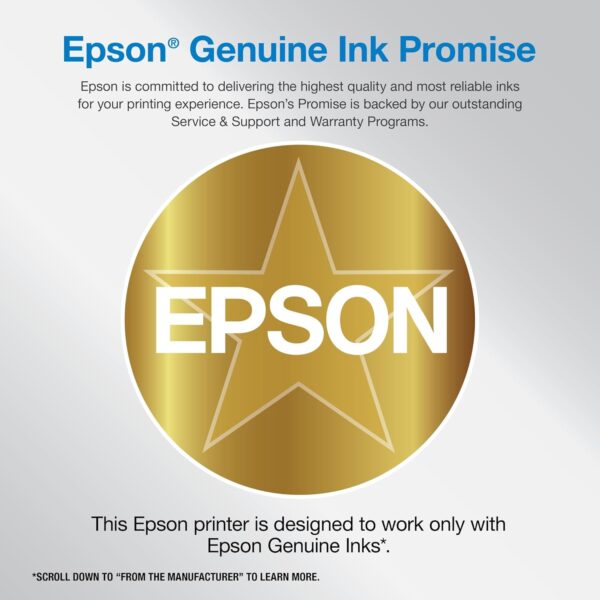 Epson Workforce Pro WF-7840 Wireless All-in-One Wide-Format Printer with Auto 2-Sided Print up to 13" x 19", Copy, Scan and Fax, 50-Page ADF, 500-sheet Paper Capacity, 4.3" Screen,Black - Image 2