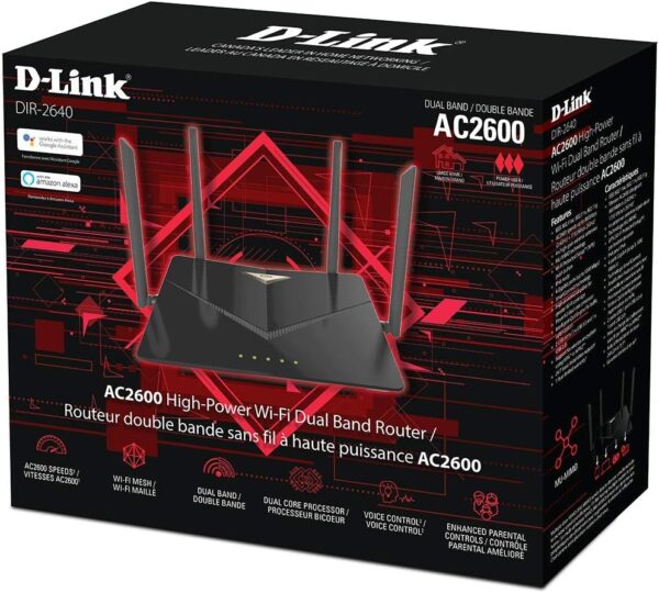 D-Link WiFi Router AC2600, Smart, Mesh (DIR-2640) - Image 6