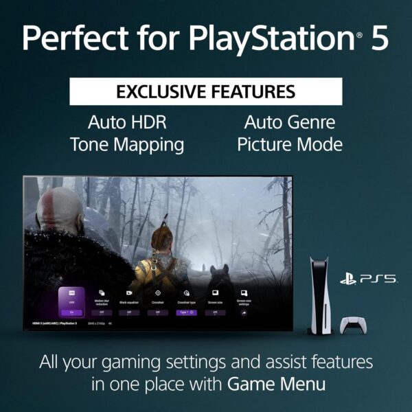 Sony 75 Inch 4K Ultra HD TV X90L Series BRAVIA XR Full Array LED Smart Google TV with Dolby Vision HDR and Exclusive Features for The PlayStation® 5 XR75X90L- Latest Model,Black - Image 6