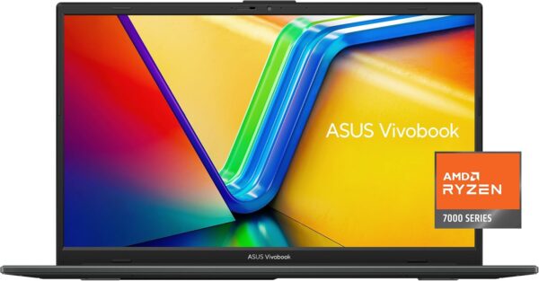 ASUS Vivobook Go 15.6” FHD Slim Laptop, AMD Ryzen 3 7320U Quad Core Processor, 8GB DDR5 RAM, 128GB SSD, Windows 11 Home, Fast Charging, Webcam Sheild, Military Grade Durability, Black, E1504FA-AS33