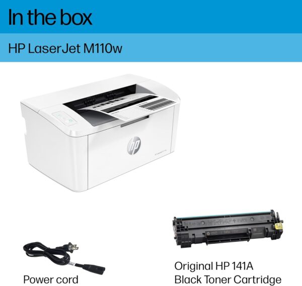 HP LaserJet M110w Wireless Printer, Print, Fast speeds, Easy setup, Mobile printing, Best for small teams - Image 5