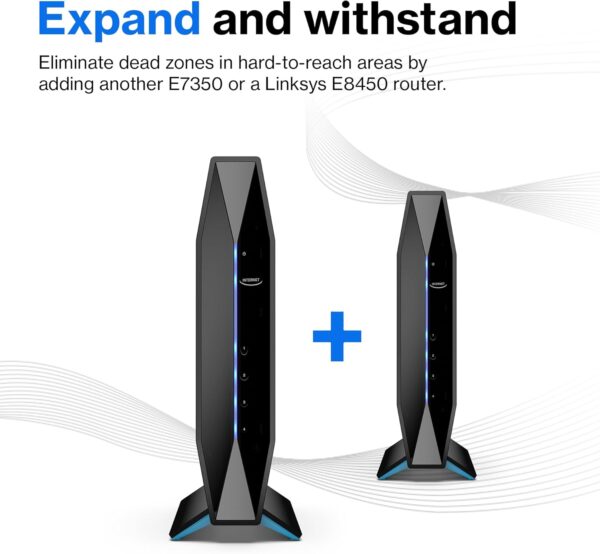 Linksys E8450 AX3200 WiFi 6 Router Dual-Band Wireless Home Network, 4 Gigabit Ethernet Ports, Parental Controls, 3.2 Gbps, 2,500 sq ft, 25 Devices - Image 4