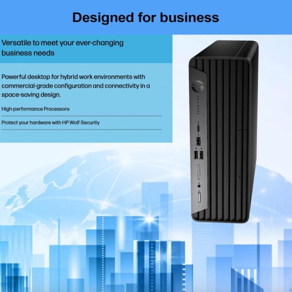 HP ProDesk 400 G9 Small Form Factor Business Desktop, 12th Gen Intel i7-12700 Processor, 16GB RAM, 1TB PCIe SSD, Wi-Fi 6, HDMI, DP, Support 4K, Type-C, RJ-45, Wired Keyboard & Mouse, Windows 11 Pro - Image 3