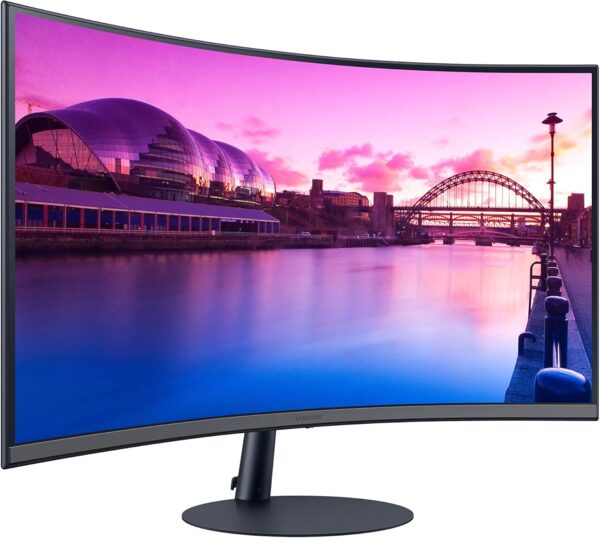 SAMSUNG 27-Inch S39C Series FHD Curved Gaming Monitor, 75Hz, AMD FreeSync, Game Mode, Advanced Eye Comfort, Frameless Display, Built in Speakers, Slim Metal Stand, LS27C392EANXGO, 2023, Black - Image 3