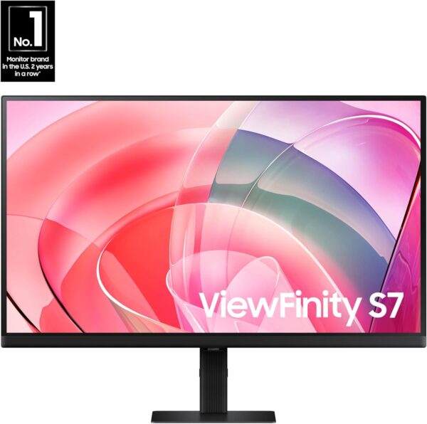 SAMSUNG 32-Inch ViewFinity S7 (S70D) Series 4K UHD High Resolution Monitor with HDR10, Multiple Ports, Easy Setup Stand, Advanced Eye Care, LS32D702EANXGO, 2024 - Image 2