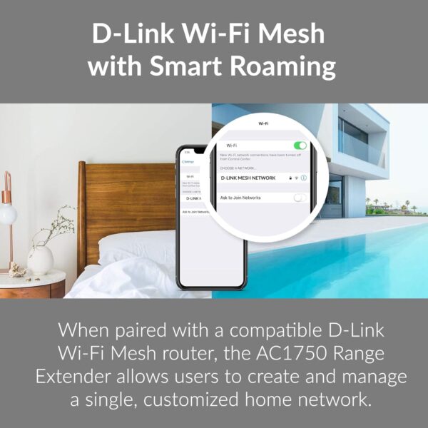 D-Link WiFi Router AC1200 High Power Gigabit Ethernet Dual Band Mesh Wireless Internet for Home Gaming Parental Control Wi-Fi (DIR-1260) - Image 4