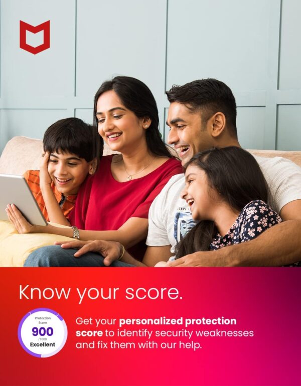 McAfee Total Protection | 3 Device | Antivirus Internet Security Software | VPN, Password Manager, Dark Web Monitoring | 1 Year Subscription | Key Card - Image 4