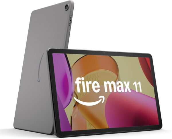 Amazon Fire Max 11 tablet (newest model) vivid 11” display, all-in-one for streaming, reading, and gaming, 14-hour battery life, optional stylus and keyboard, 64 GB, Gray - Image 2