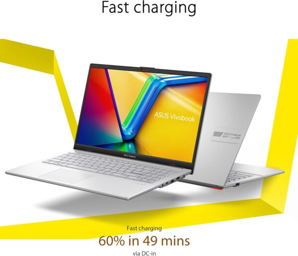 ASUS Vivobook Go 15.6” Slim Laptop, AMD Ryzen 5 7520U, 8GB, 512GB, Windows 11 Home, Cool Silver, Military Grade Durability, Fast Charging, Webcam Shield, E1504FA-AS54 - Image 4