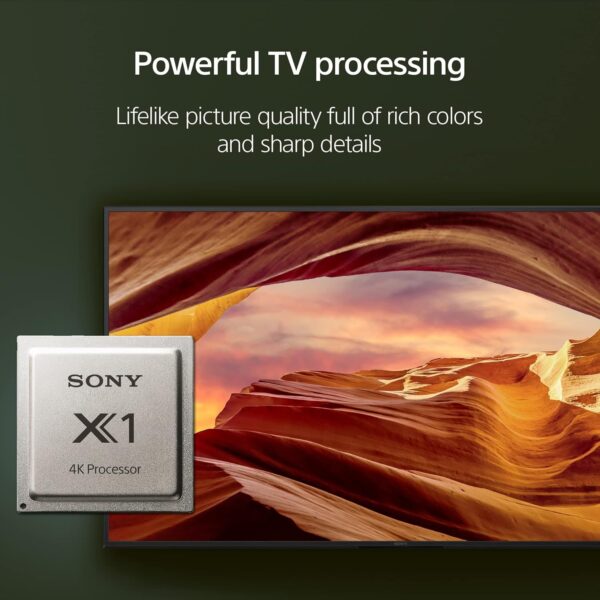 Sony 65 Inch 4K Ultra HD TV X77L Series LED Smart Google TV KD65X77L- Latest Model, Black - Image 2