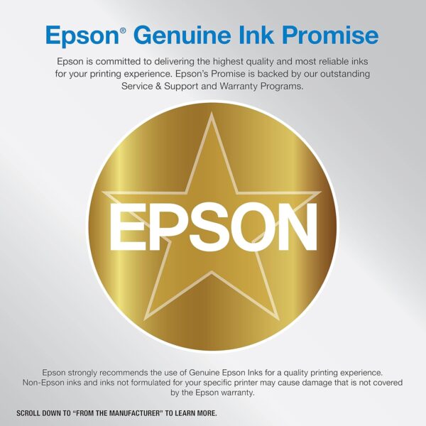 Epson EcoTank ET-3850 Wireless Color All-in-One Cartridge-Free Supertank Printer with Scanner, Copier, ADF and Ethernet – The Perfect Printer Home Office,White - Image 5