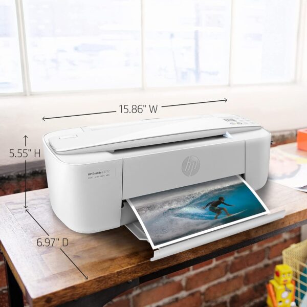 HP DeskJet 3772 All-in-One Color Inkjet Printer Scanner and Copy, Instant Ink Ready, Wireless Printers for Home and Office, Photo Print, Built-in WiFi, T8W88A (Renewed) - Image 7