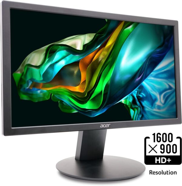 Acer K202Q bi 19.5-inch Professional HD+ (1600 x 900) Monitor, 75Hz Refresh Rate, VESA Mountable, VisionCare Technologies, BlueLight Filter & Flickerless Technology (HDMI Port & VGA Port),Black - Image 2