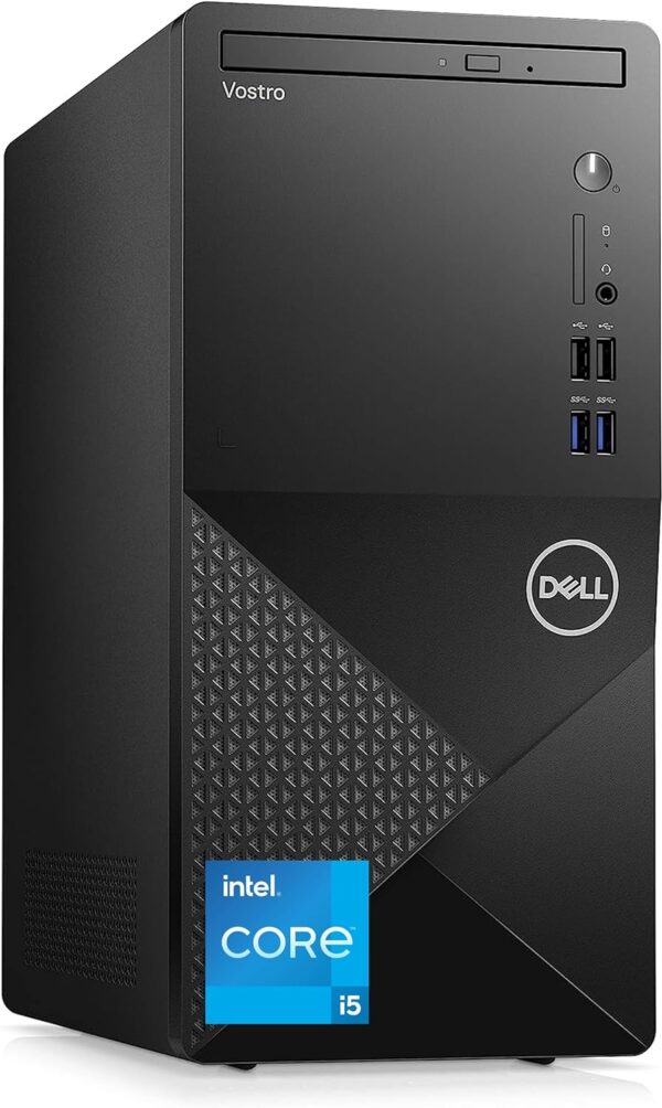 Dell Vostro 3910 Desktop Computer | 12th Gen Intel Core i5-12400 Processor | Intel UHD Graphics 730 | WiFi 6 | DVD-RW | Display Port | HDMI | Windows 11 Pro (16GB RAM | 1TB SSD)