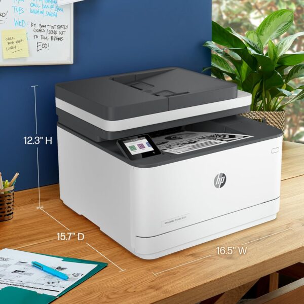 HP LaserJet Pro MFP 3101fdw Wireless Black & White All-in-One Laser Printer, Scanner, Copier, Fax, Best-for-Office (3G628F) - Image 3