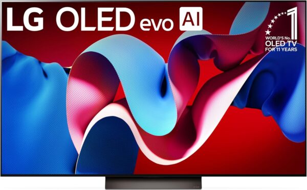 LG 65-Inch Class OLED evo C4 Series Smart TV 4K Processor Flat Screen with Magic Remote AI-Powered with Alexa Built-in (OLED65C4PUA, 2024)