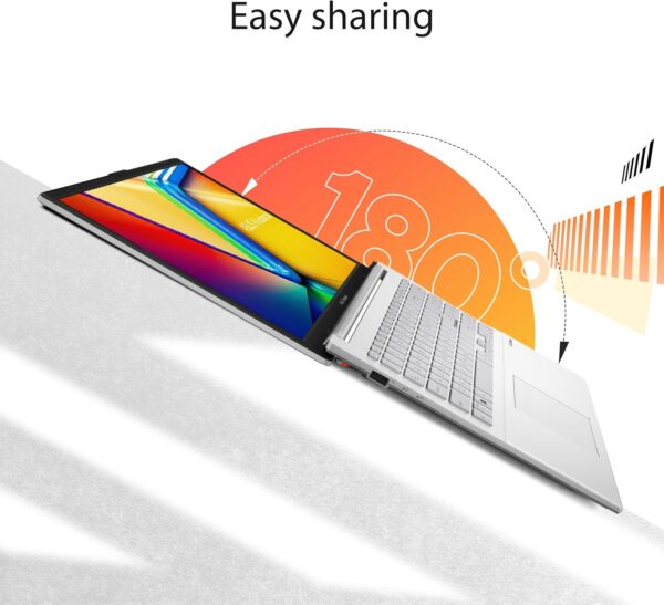 ASUS Vivobook Go 15.6” Slim Laptop, AMD Ryzen 5 7520U, 8GB, 512GB, Windows 11 Home, Cool Silver, Military Grade Durability, Fast Charging, Webcam Shield, E1504FA-AS54 - Image 3