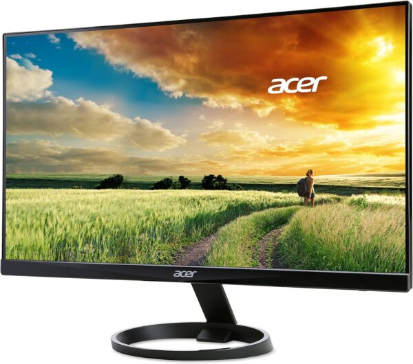 Acer 23.8” Full HD 1920 x 1080 IPS Zero Frame Home Office Computer Monitor - 178° Wide View Angle - 16.7M - NTSC 72% Color Gamut - Low Blue Light - Tilt Compatible - VGA HDMI DVI R240HY bidx - Image 3