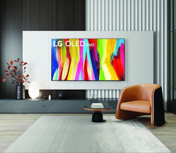 LG C2 Series 55-Inch Class OLED evo Smart TV OLED55C2PUA, 2022 - AI-Powered 4K TV, Alexa Built-in, Dark Silver - Image 2